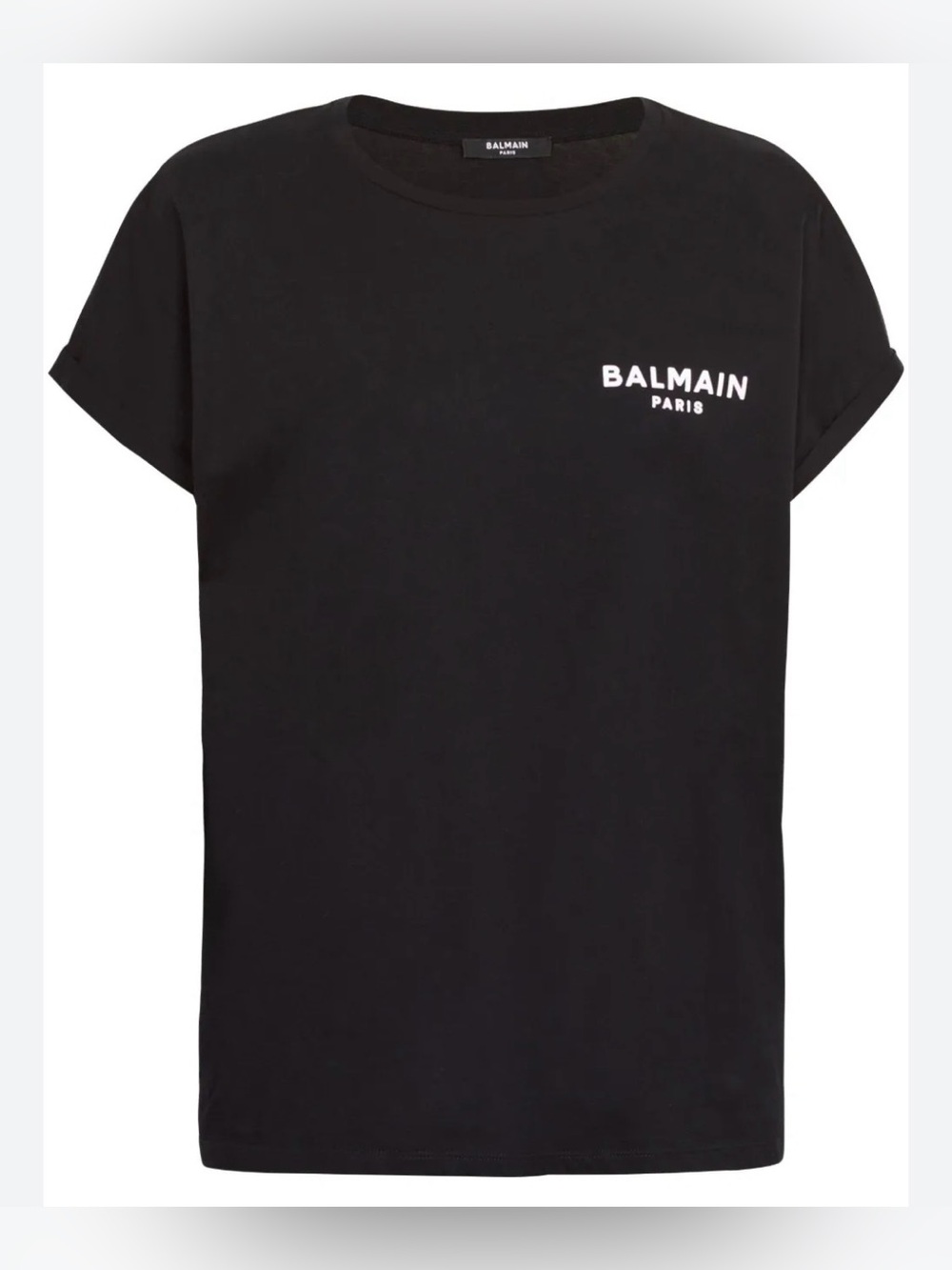 Balmain Paris Black Logo Tee Cotton very soft Small